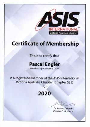 ASIS Vic Certificate058